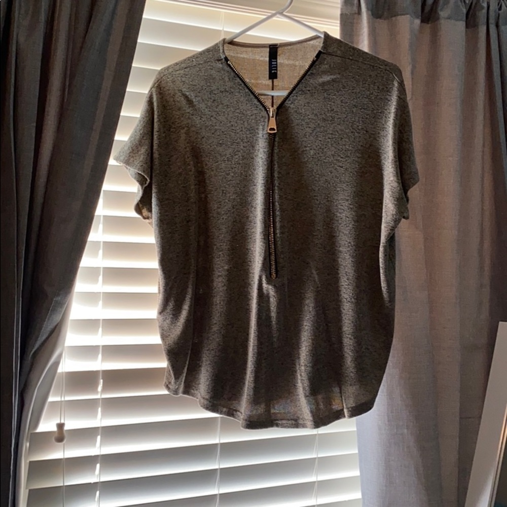 Tan zip down